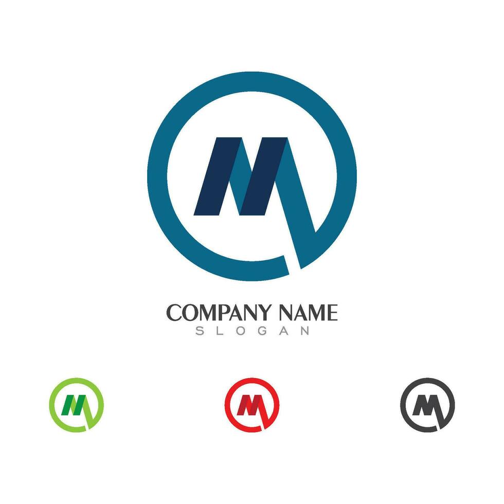 M Letter Logo Template vector