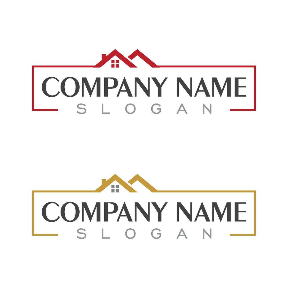 Property and Construction Logo design vector