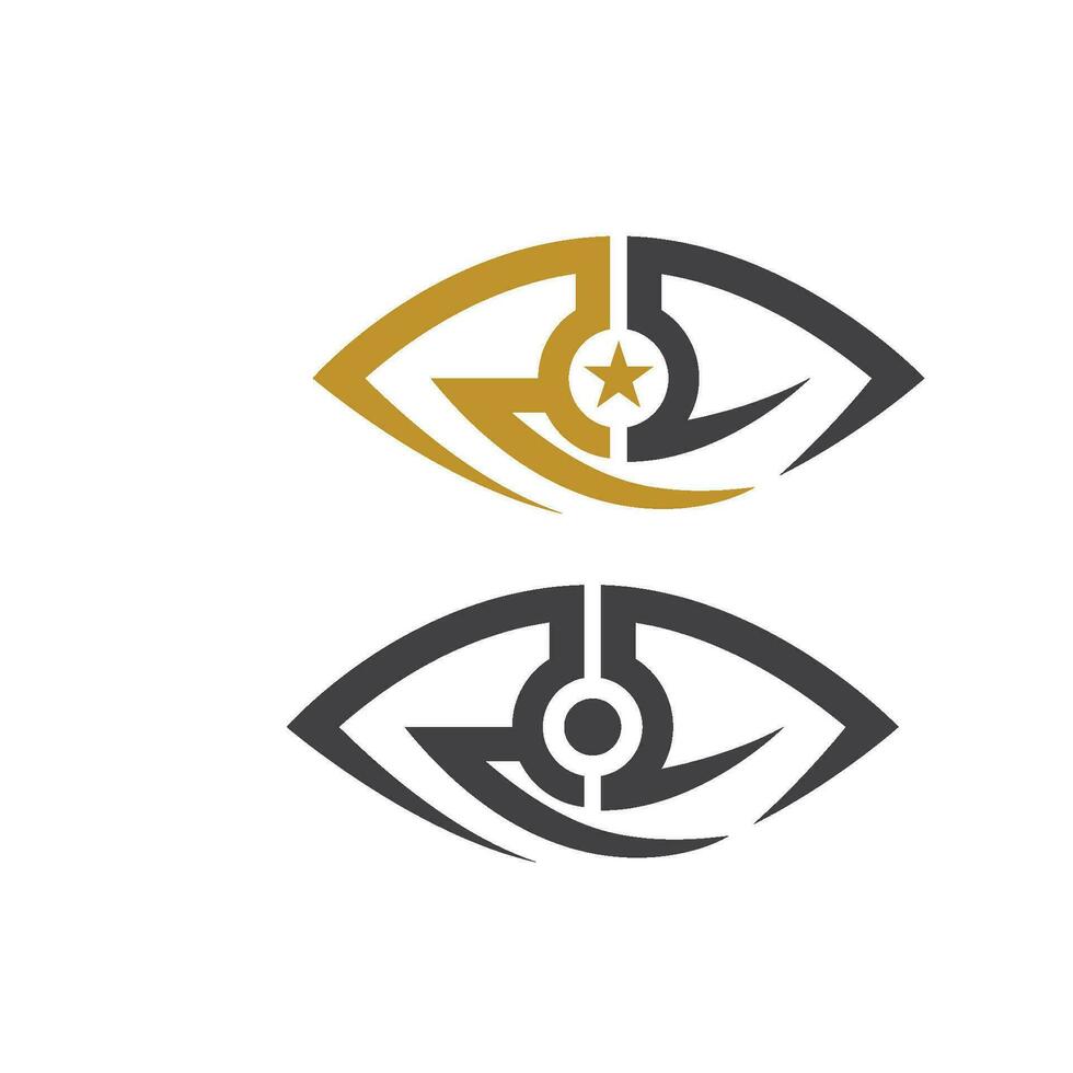 diseño de logotipo de vector de cuidado de los ojos