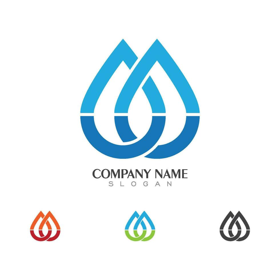 water drop Logo Template vector