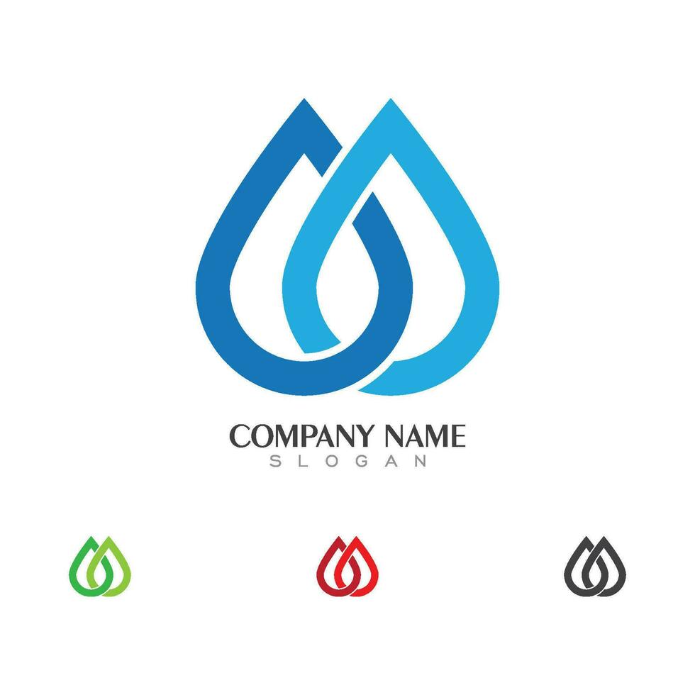 water drop Logo Template vector