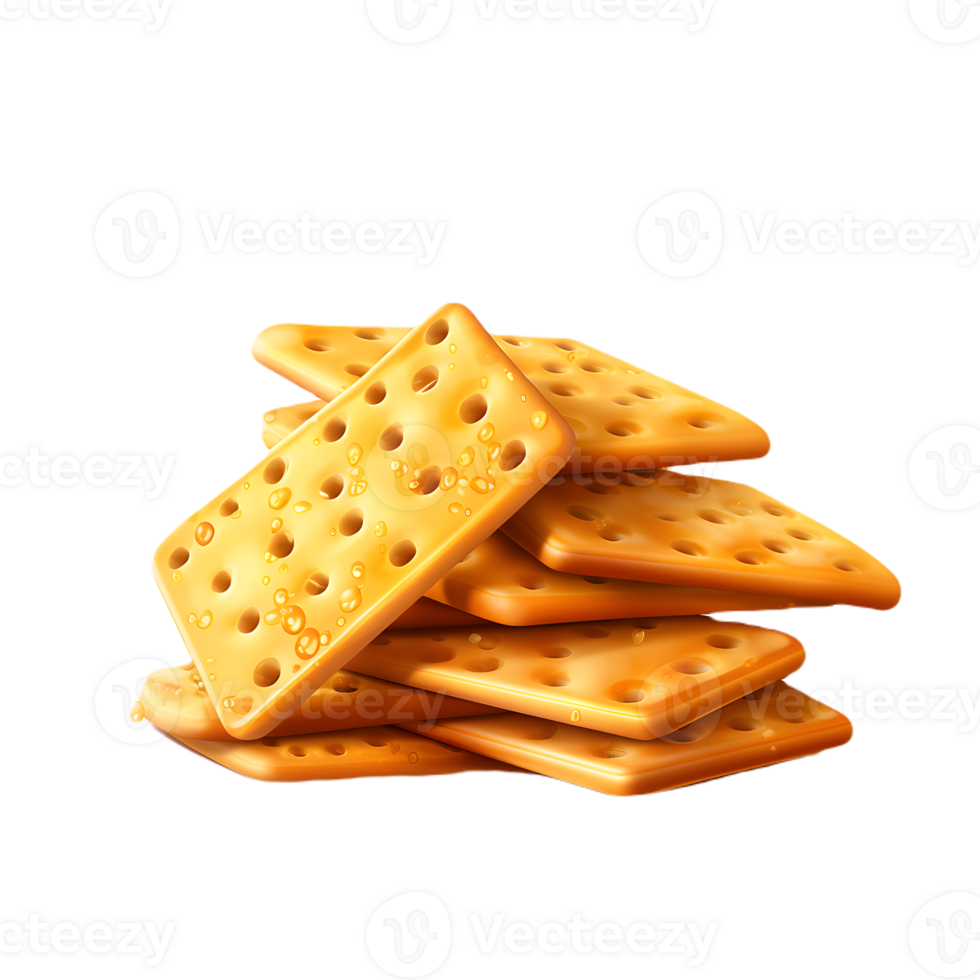 Crispy bread is a type of snack that is made from bread that has been baked until it is dry and crunchy. AI Generated png