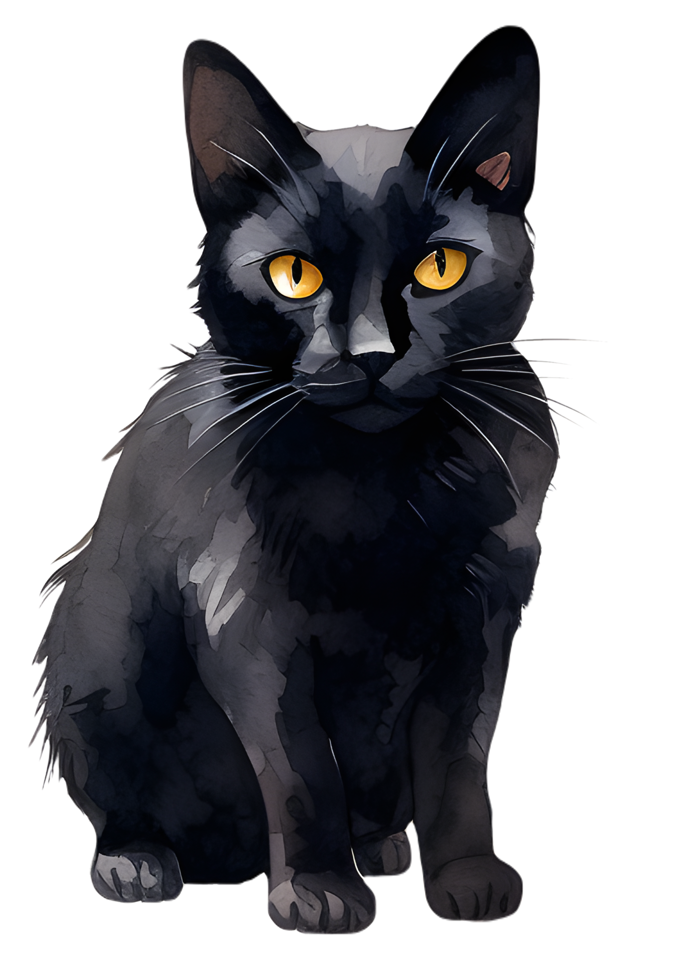 Black cats are often seen as unlucky, but they are actually just as