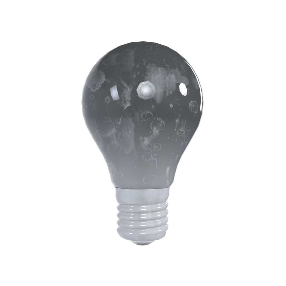 3d Rendering Of Lightbulb Object png