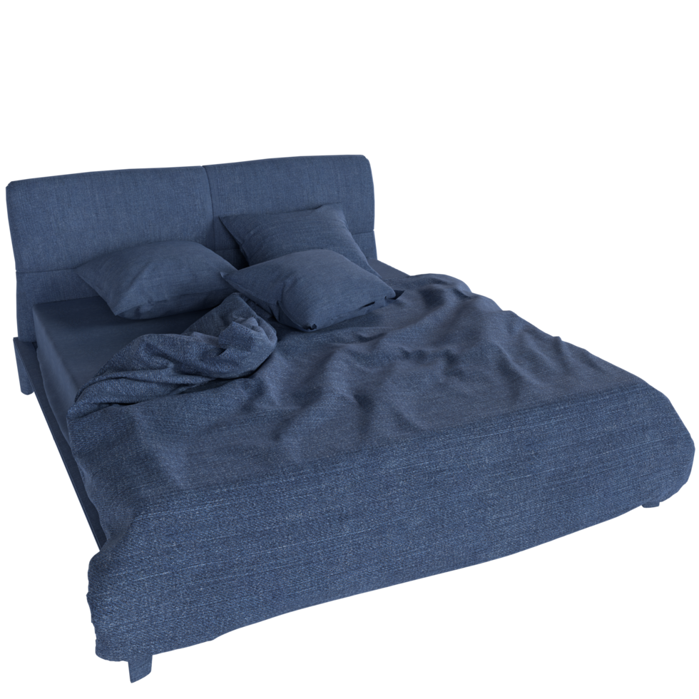 3d representación de grande cama png