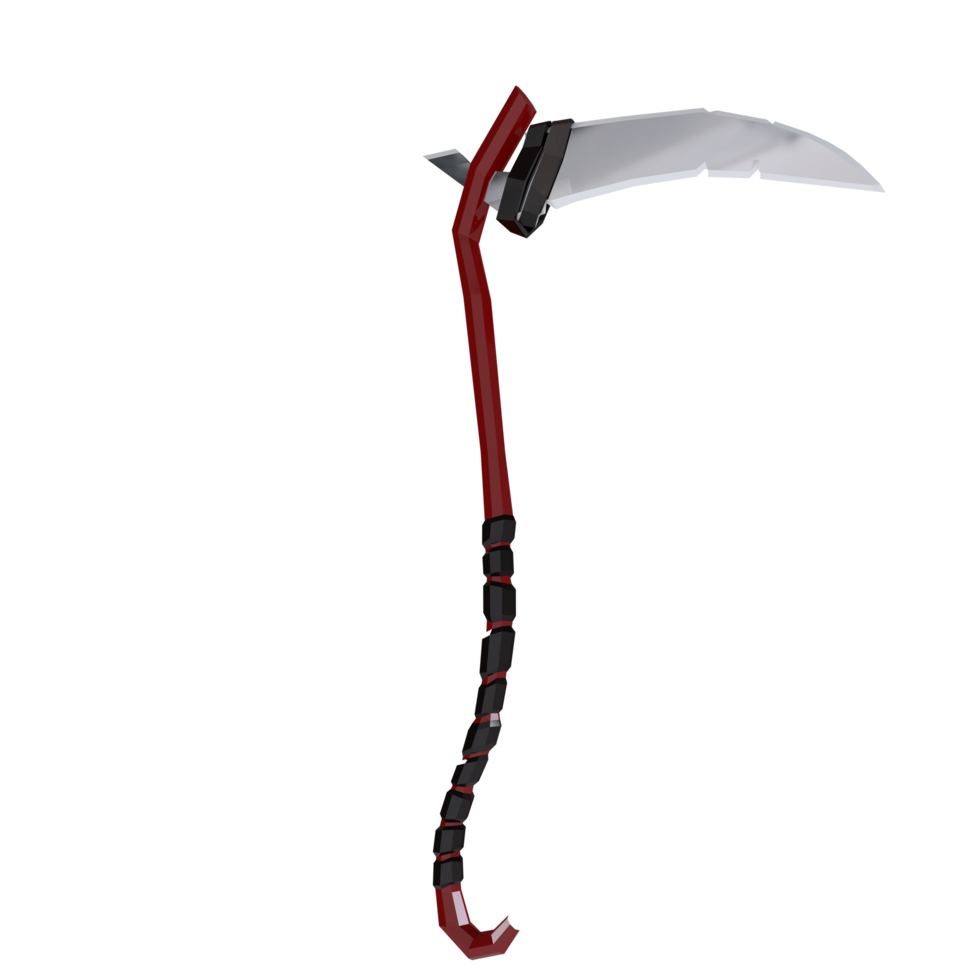 3d Rendering Of Sickle Weapon png