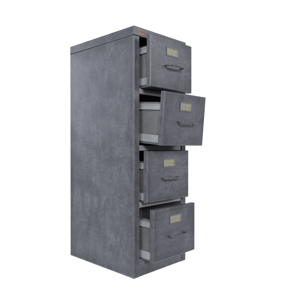 3d Rendering Of File Cabinet png