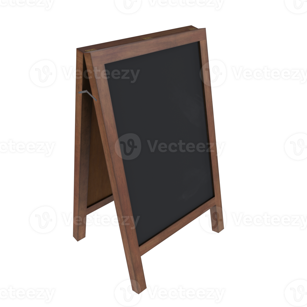 3d Rendering Of School Blackboard png