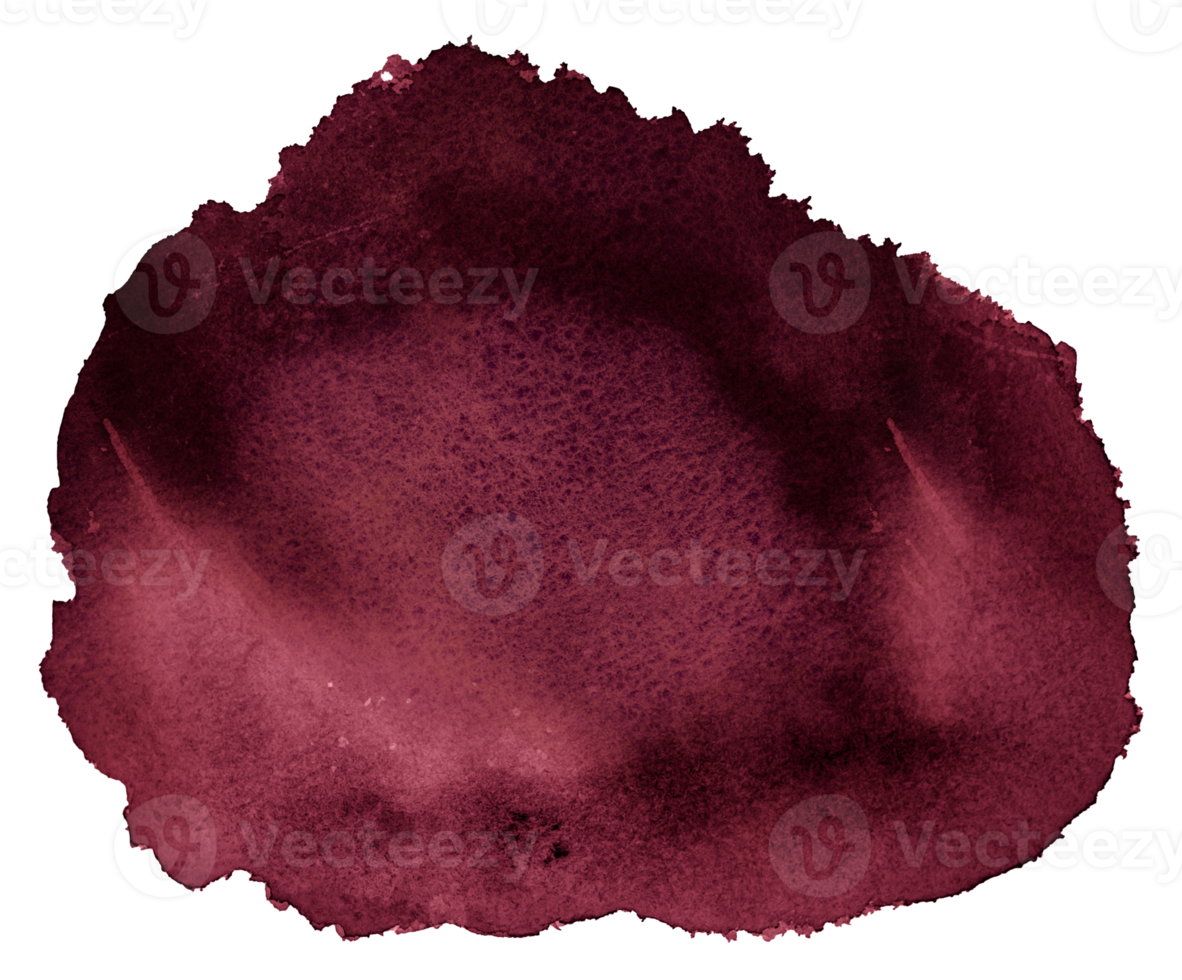 Red magenta watercolor brush strokes isolated, Hand painted on watercolor paper texture, Red magenta artistic element for templates invitation card design png
