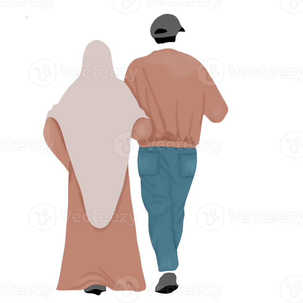 Romantic Muslim Couple png