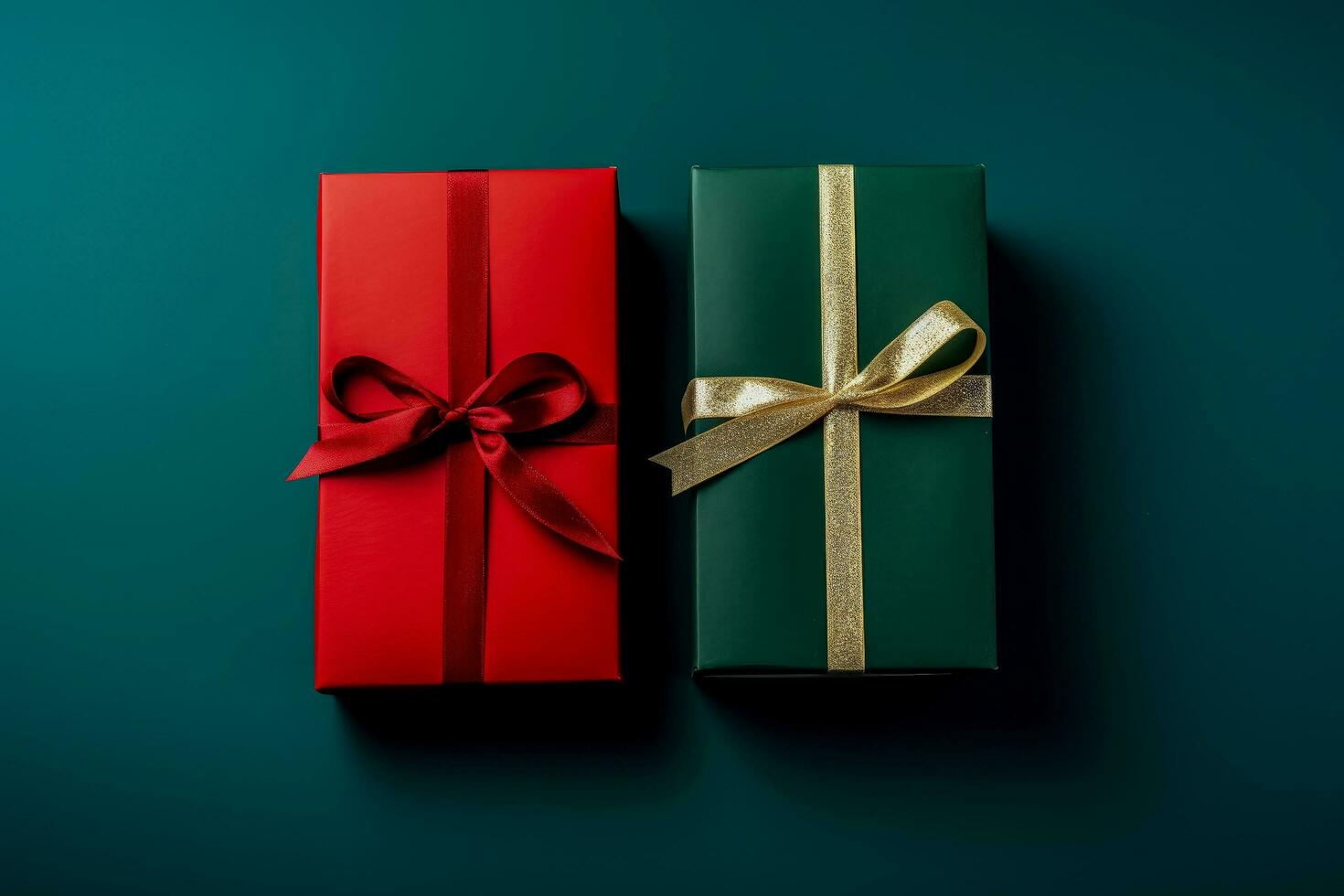 Book lovers minimalist style Christmas gifts isolated on a gradient background photo