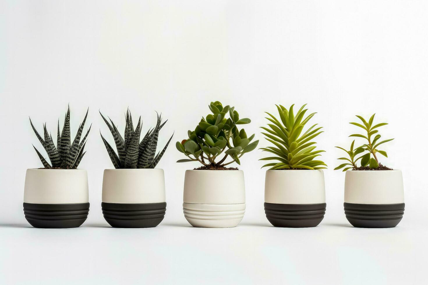 Plant themed minimalist Christmas gifts for garden enthusiasts isolated on a white background photo