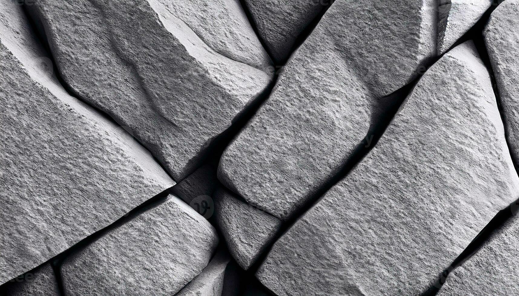 Dark gray stone granite background. Rough cracked mountain surface