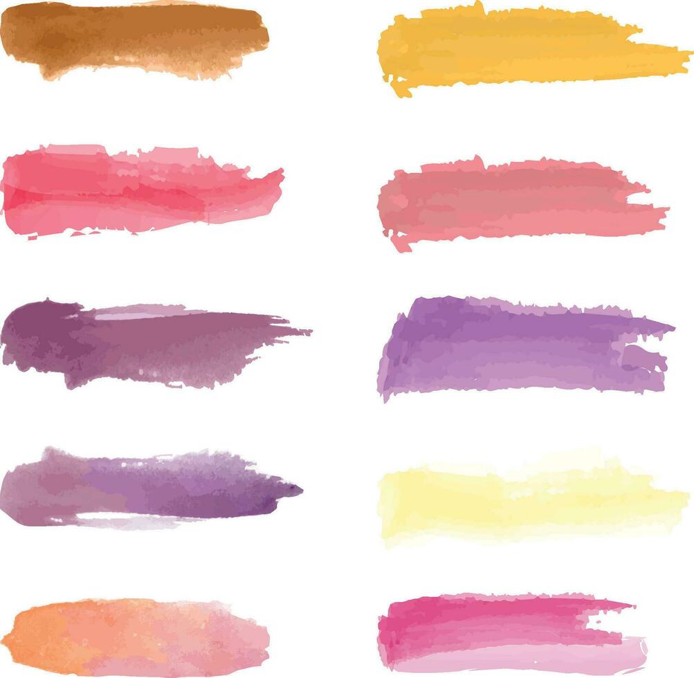 Vector abstract watercolor paint with brush background template