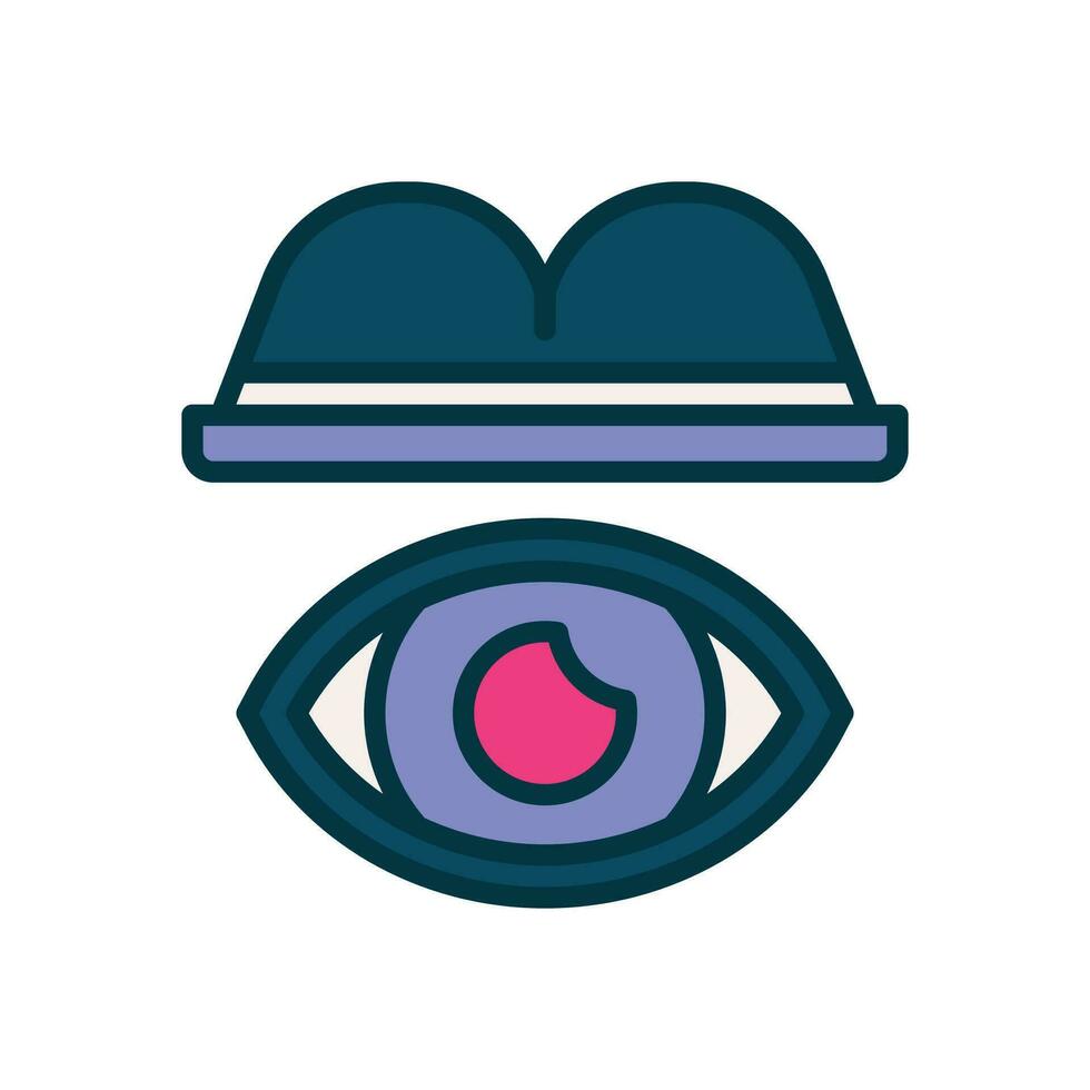 spyware filled color icon. vector icon for your website, mobile, presentation, and logo design.