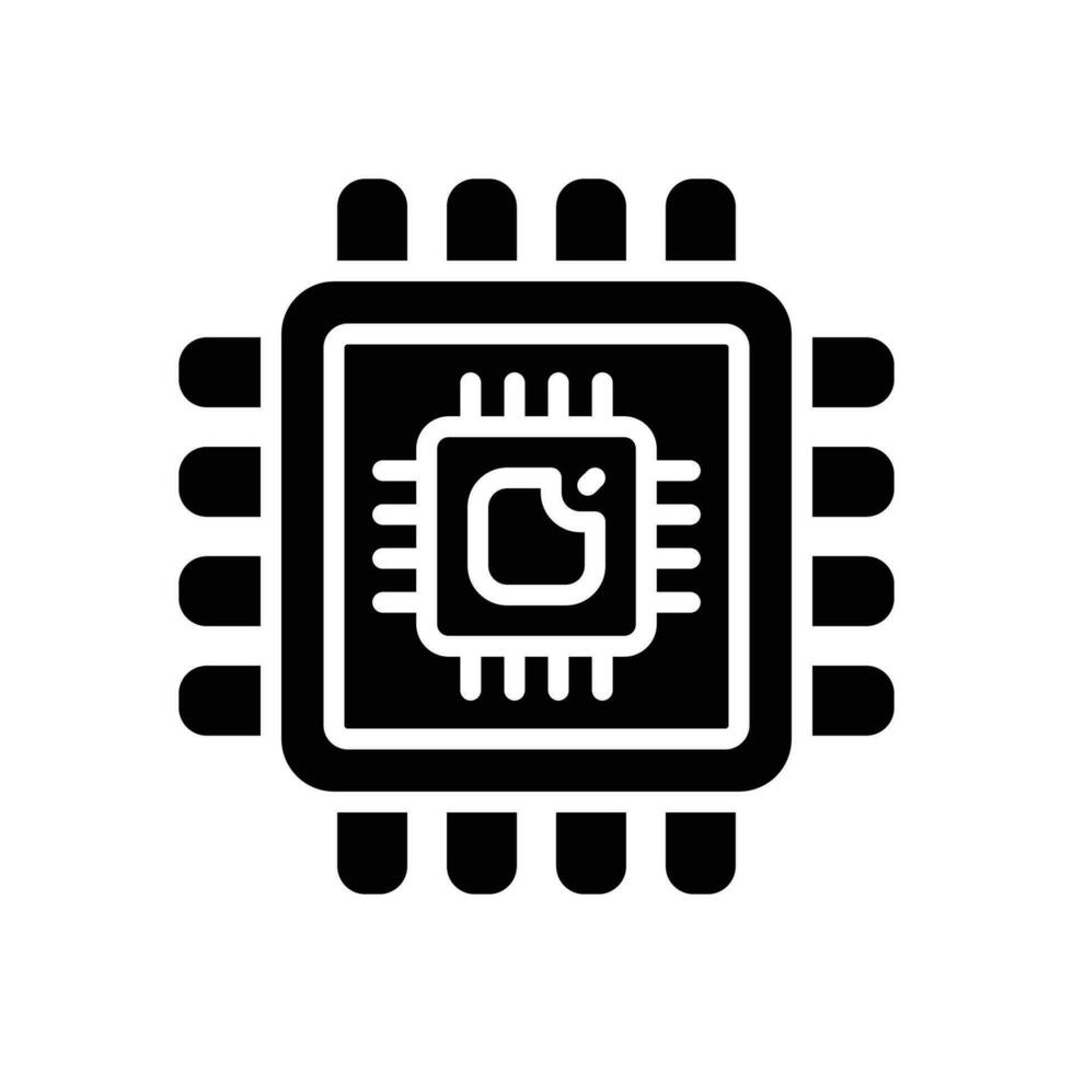 chip glyph icon. vector icon for your website, mobile, presentation, and logo design.