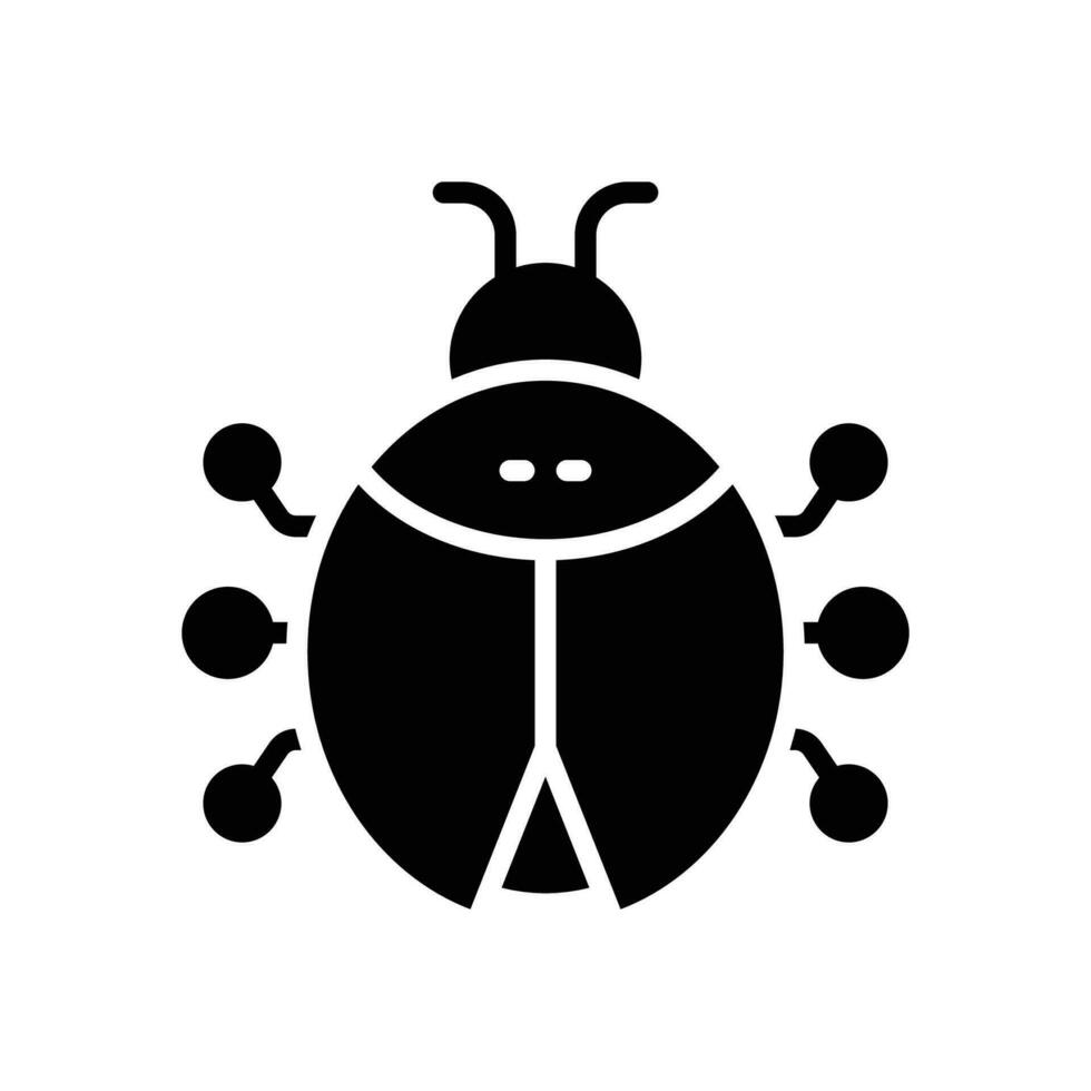 bug glyph icon. vector icon for your website, mobile, presentation, and logo design.