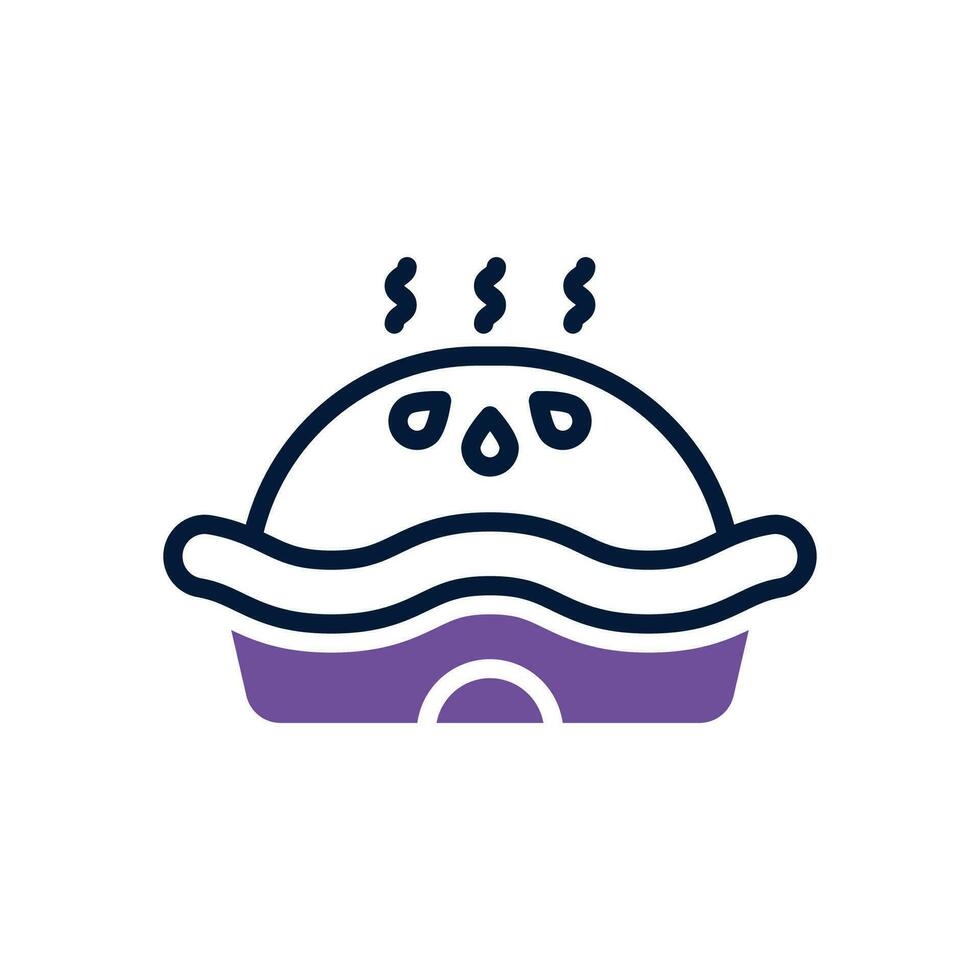 pie dual tone icon. vector icon for your website, mobile, presentation, and logo design.