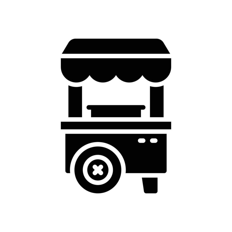 food stand glyph icon. vector icon for your website, mobile, presentation, and logo design.