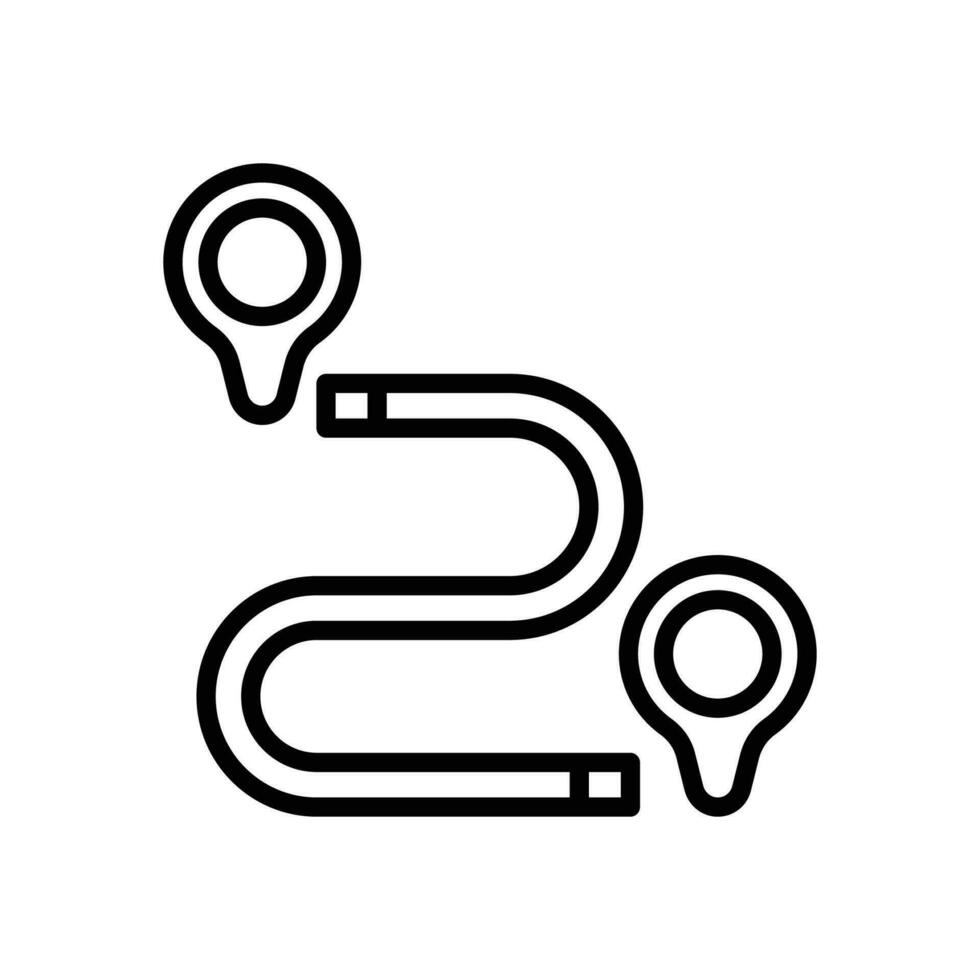 route line icon. vector icon for your website, mobile, presentation, and logo design.