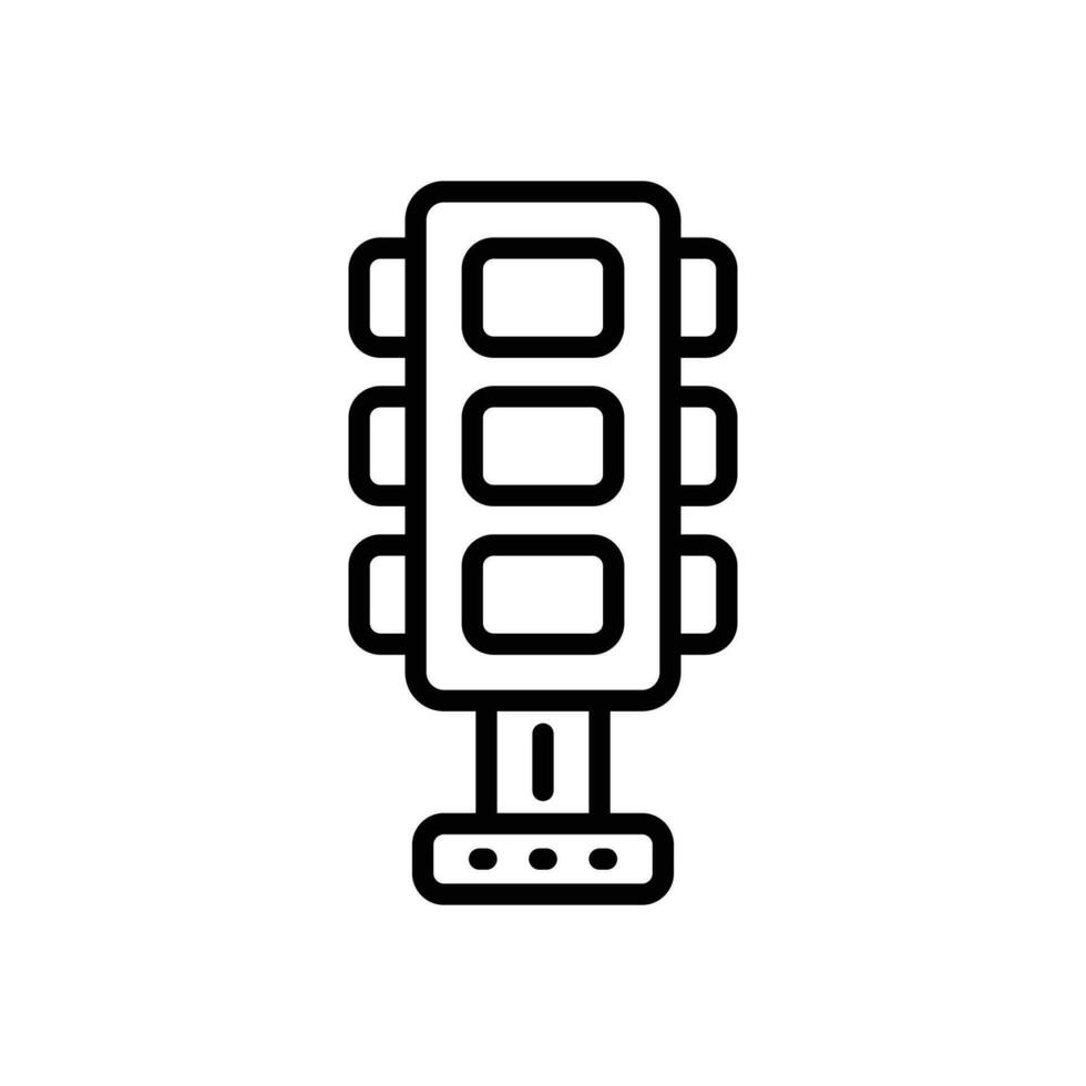 traffic light line icon. vector icon for your website, mobile, presentation, and logo design.