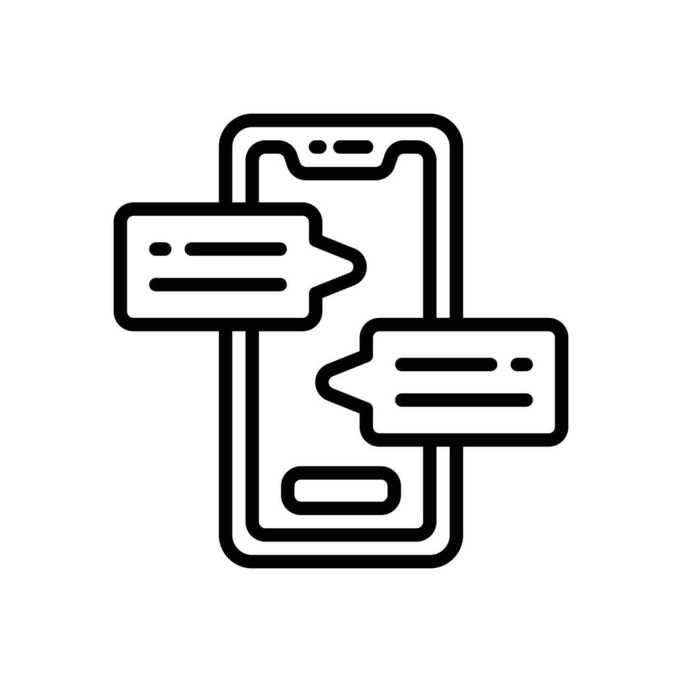 conversation line icon. vector icon for your website, mobile, presentation, and logo design.