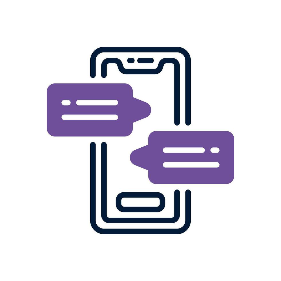 conversation dual tone icon. vector icon for your website, mobile, presentation, and logo design.