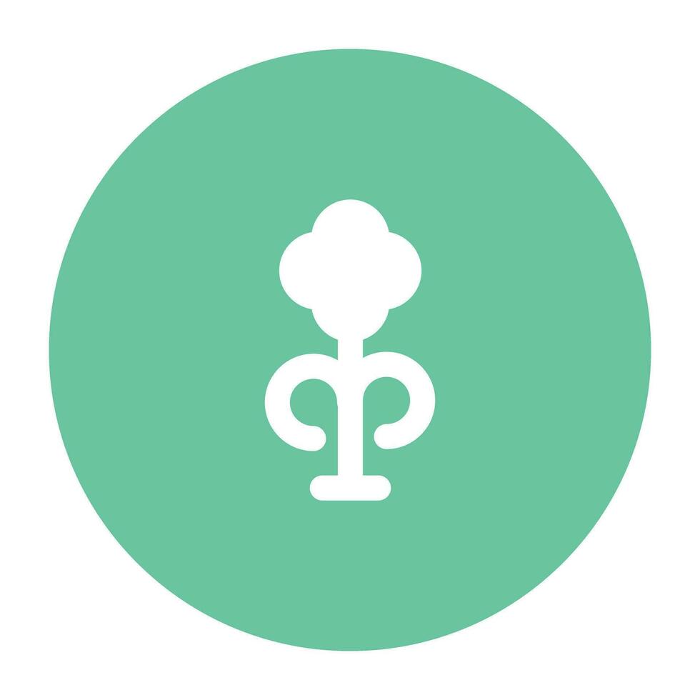 Nature and Weather Flat Round vector