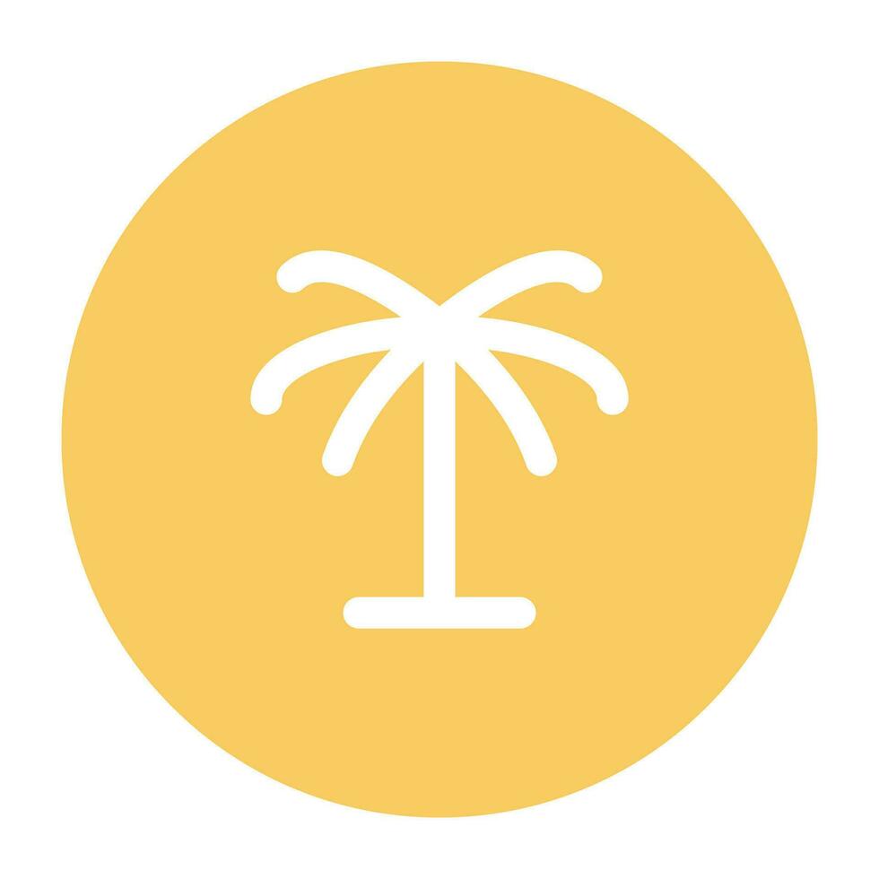 Nature and Weather Flat Round vector