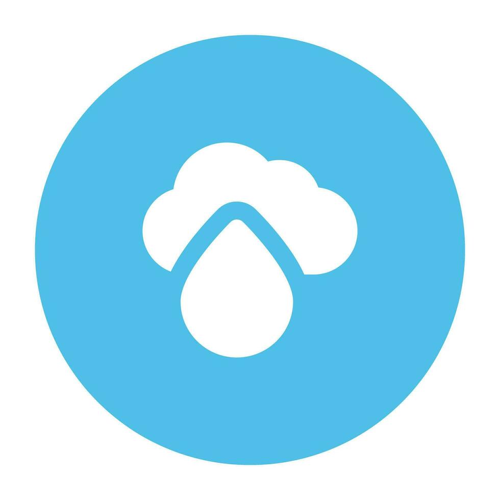 Nature and Weather Flat Round vector
