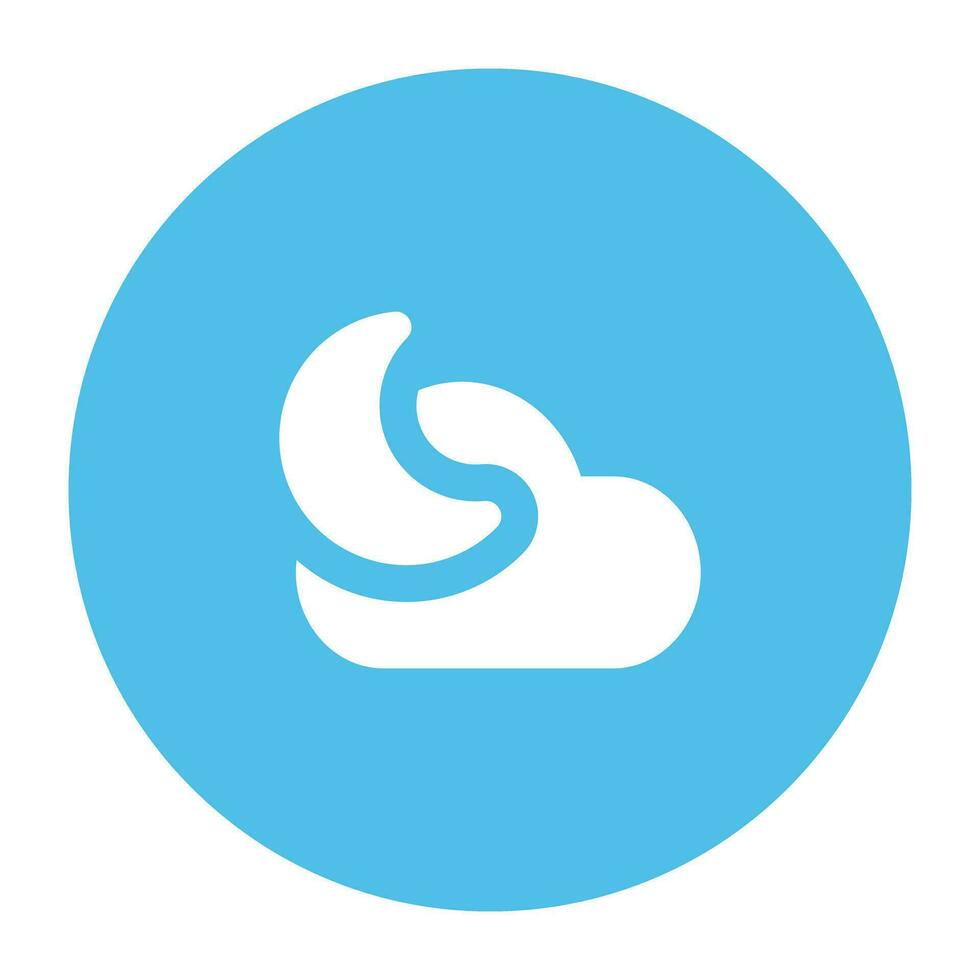 Nature and Weather Flat Round vector
