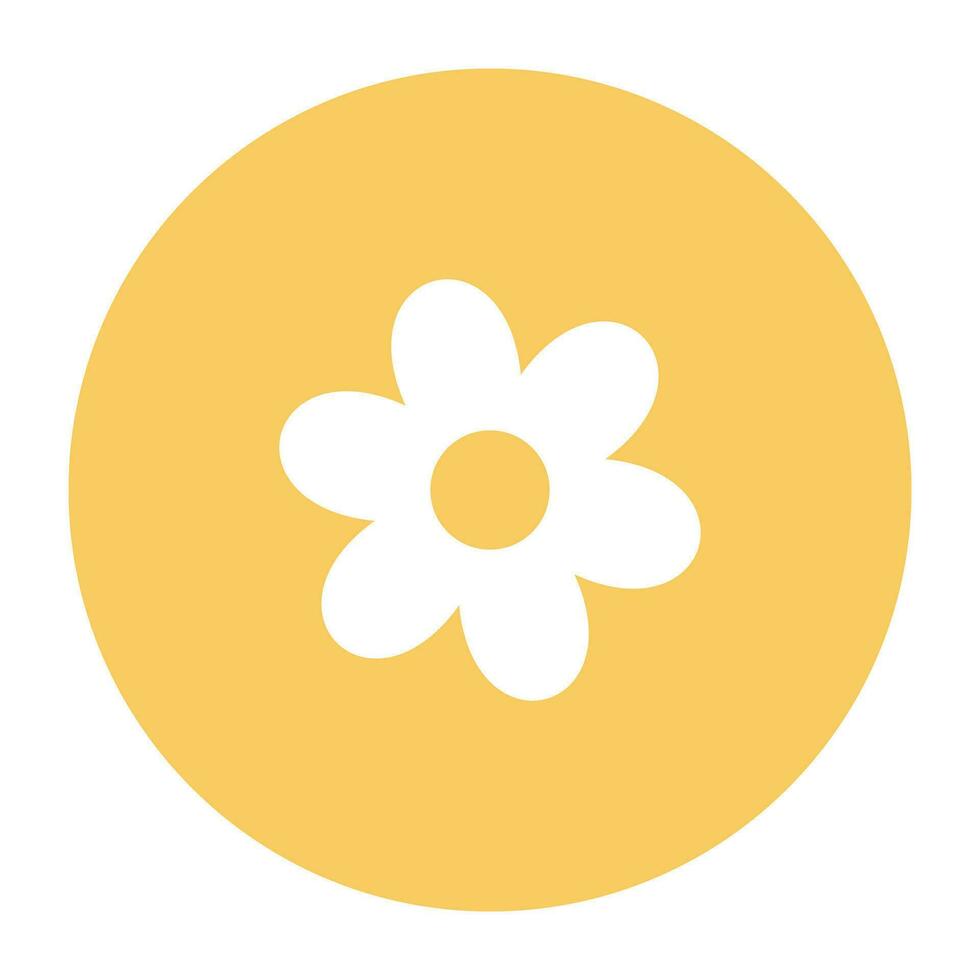 Nature and Weather Flat Round vector