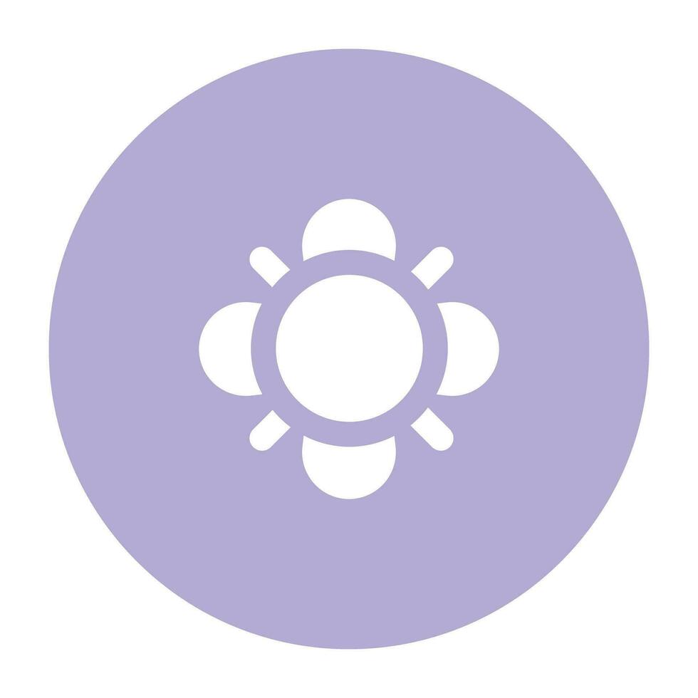 Nature and Weather Flat Round vector
