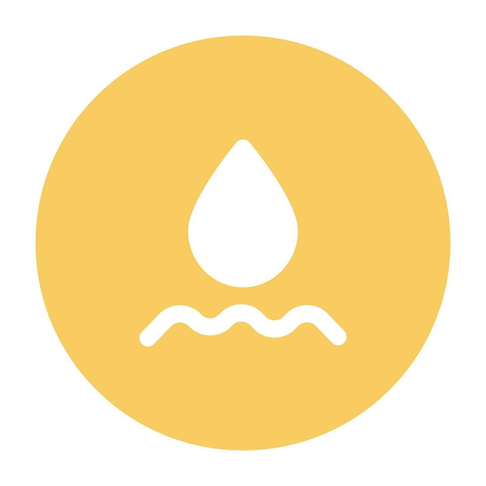 Nature and Weather Flat Round vector