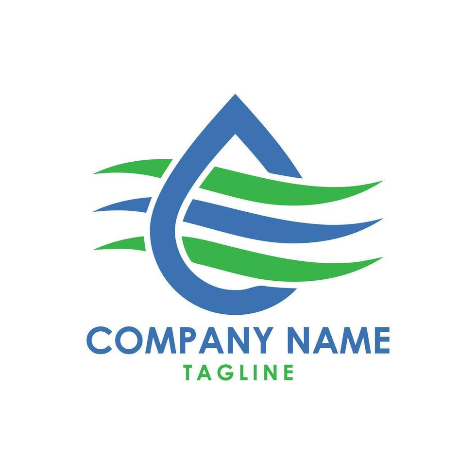 water logo design vector