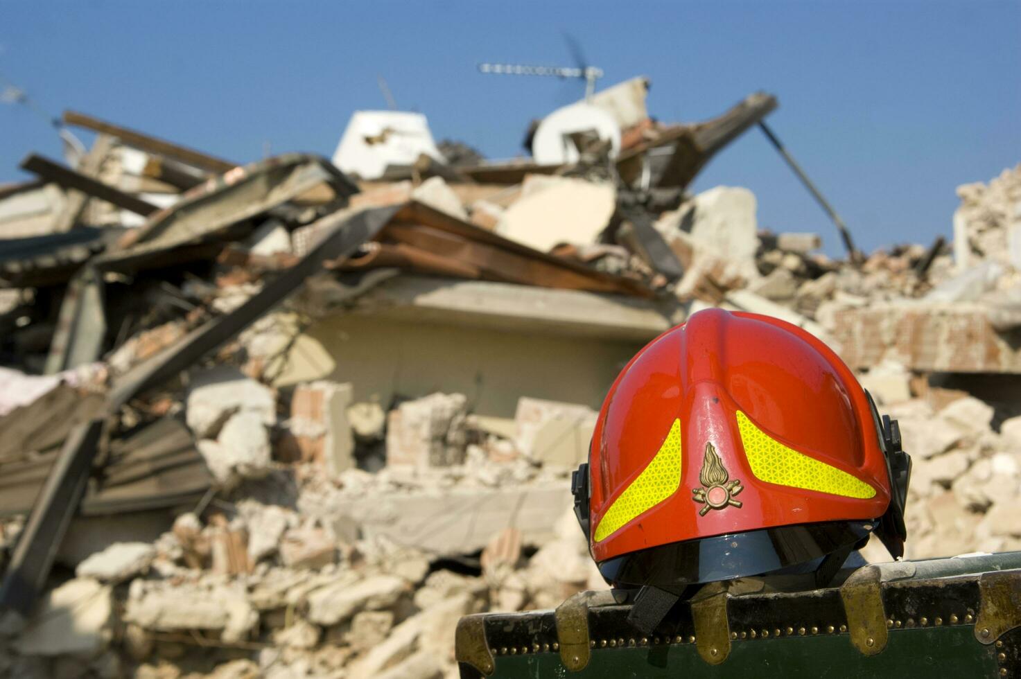 fotográfico documentación de el devastador terremoto en central Italia foto