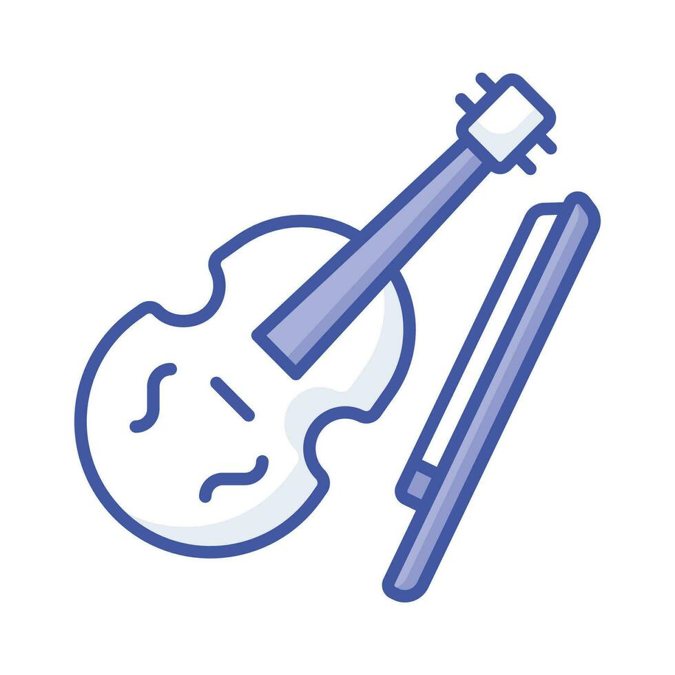 Get your hold on this amazing icon of violin, music instrument vector