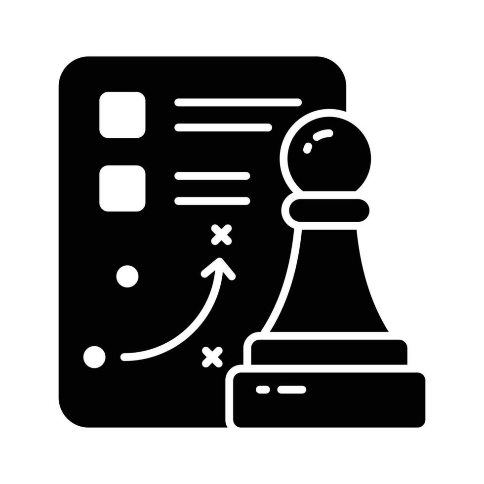 Unique icon of business strategic planning, editable vector of tactical planning