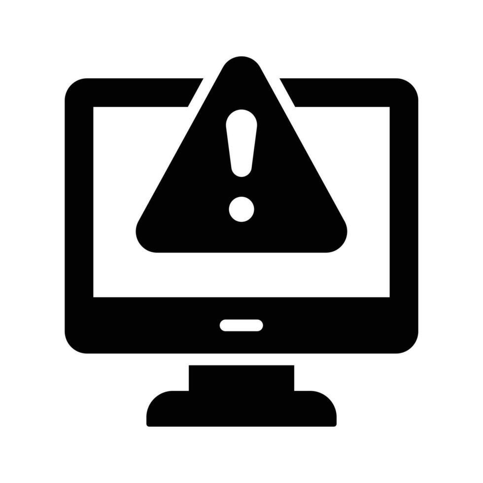 System error warning for webpage, banner, presentation, social media, documents vector