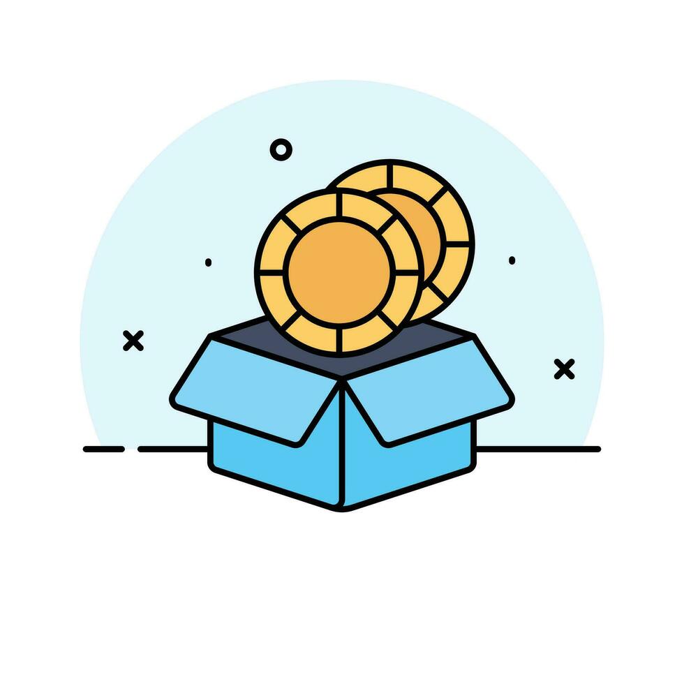 Well designed icon of Bitcoin, cryptocurrency coin vector design