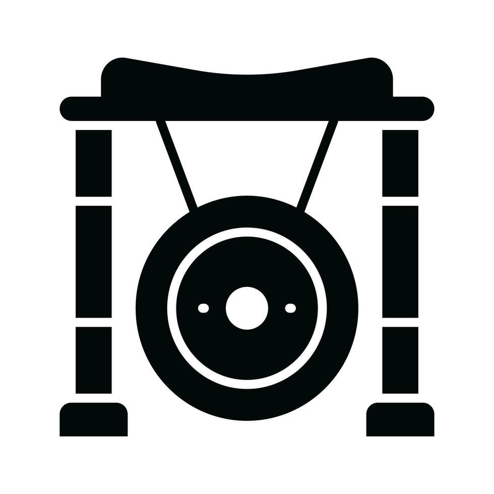 Check this carefully crafted icon of gong in modern style, customizable vector