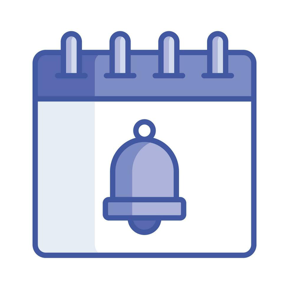 Alarm on calendar showing concept icon of event reminder vector