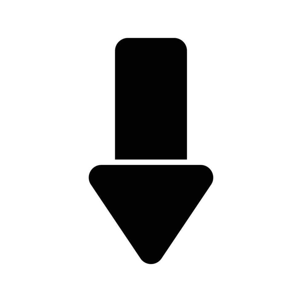 Down arrow vector design