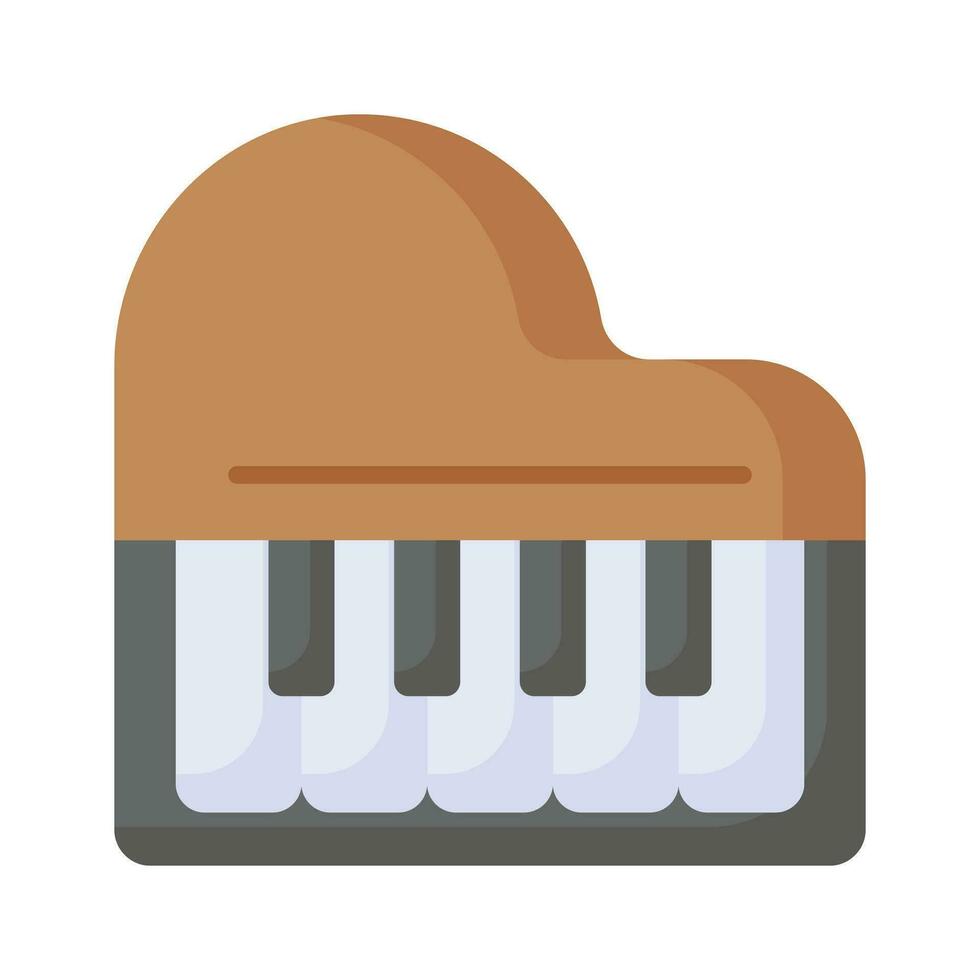 Get your hold on this beautifully designed vector of piano, musical instrument