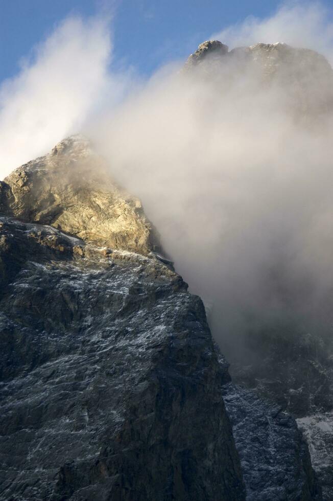 fotográfico documentación de el cervino montaña foto
