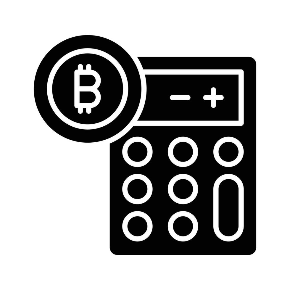 Check this amazing Bitcoin Calculator vector design, customizable icon