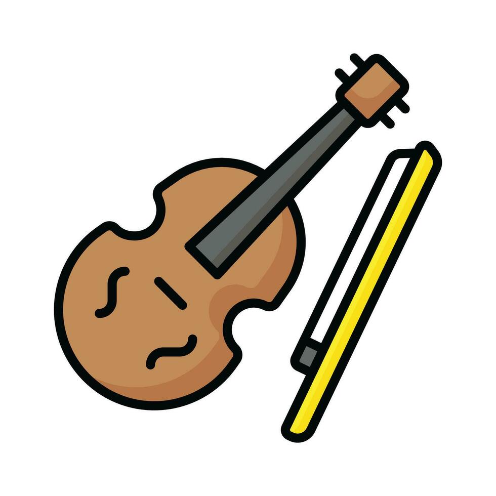 Get your hold on this amazing icon of violin, music instrument vector