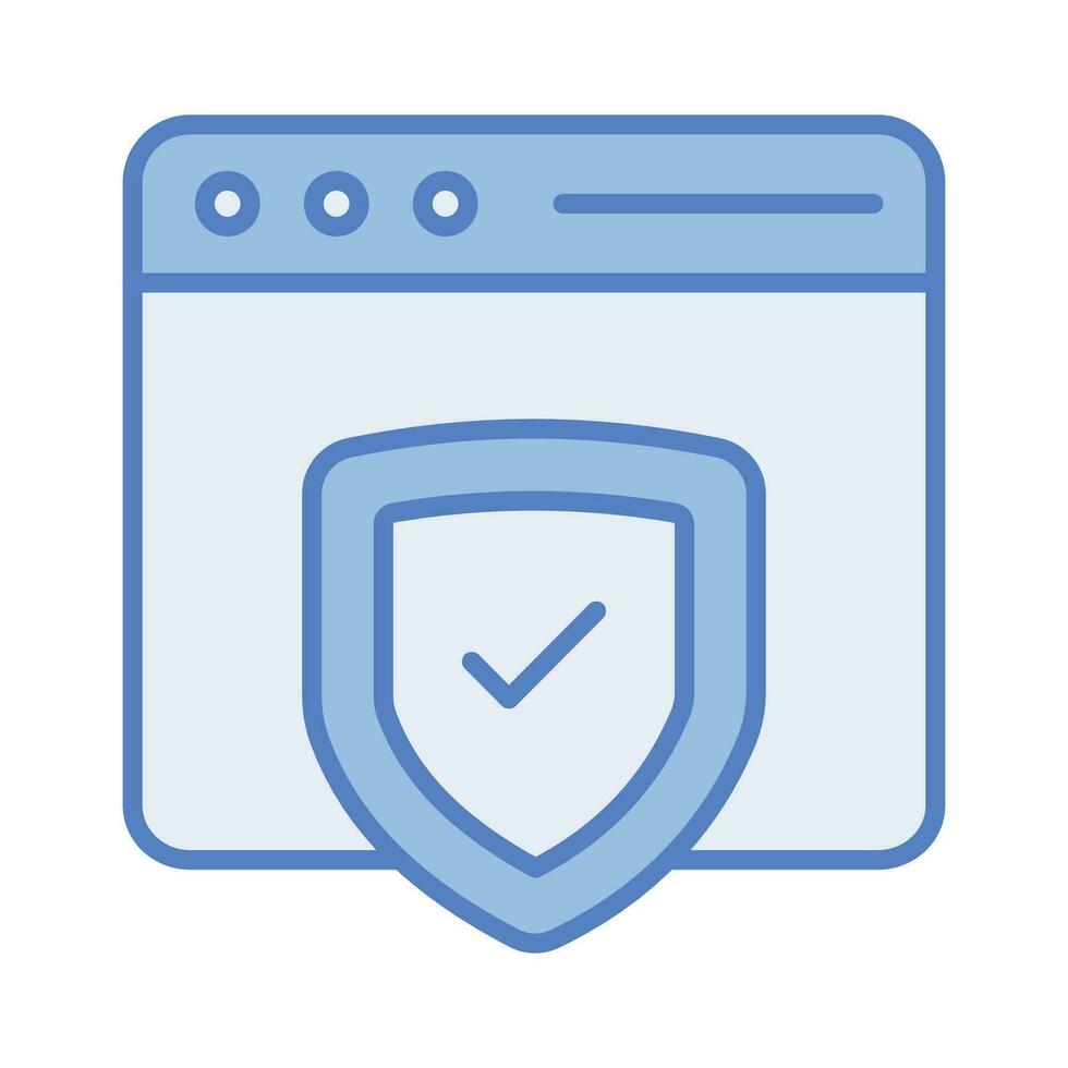 Check this beautiful vector icon of website security, ready to use