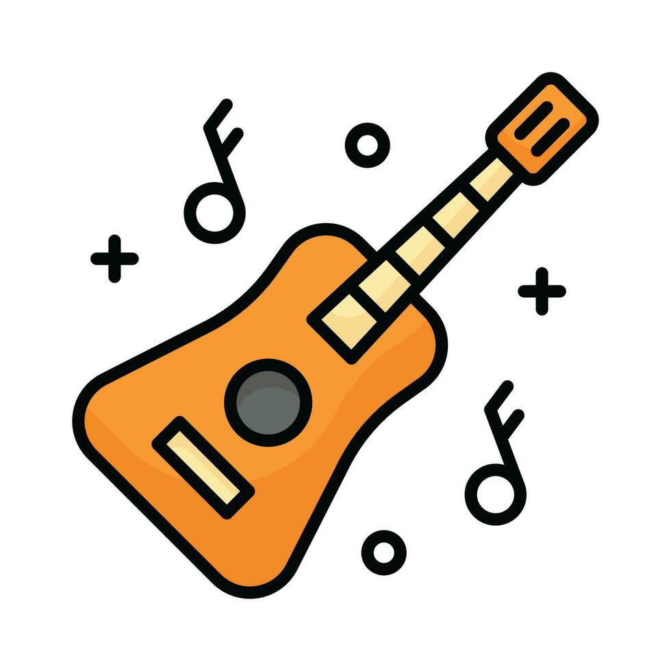 un cuerda musical instrumento vector diseño, prima icono de guitarra en moderno estilo