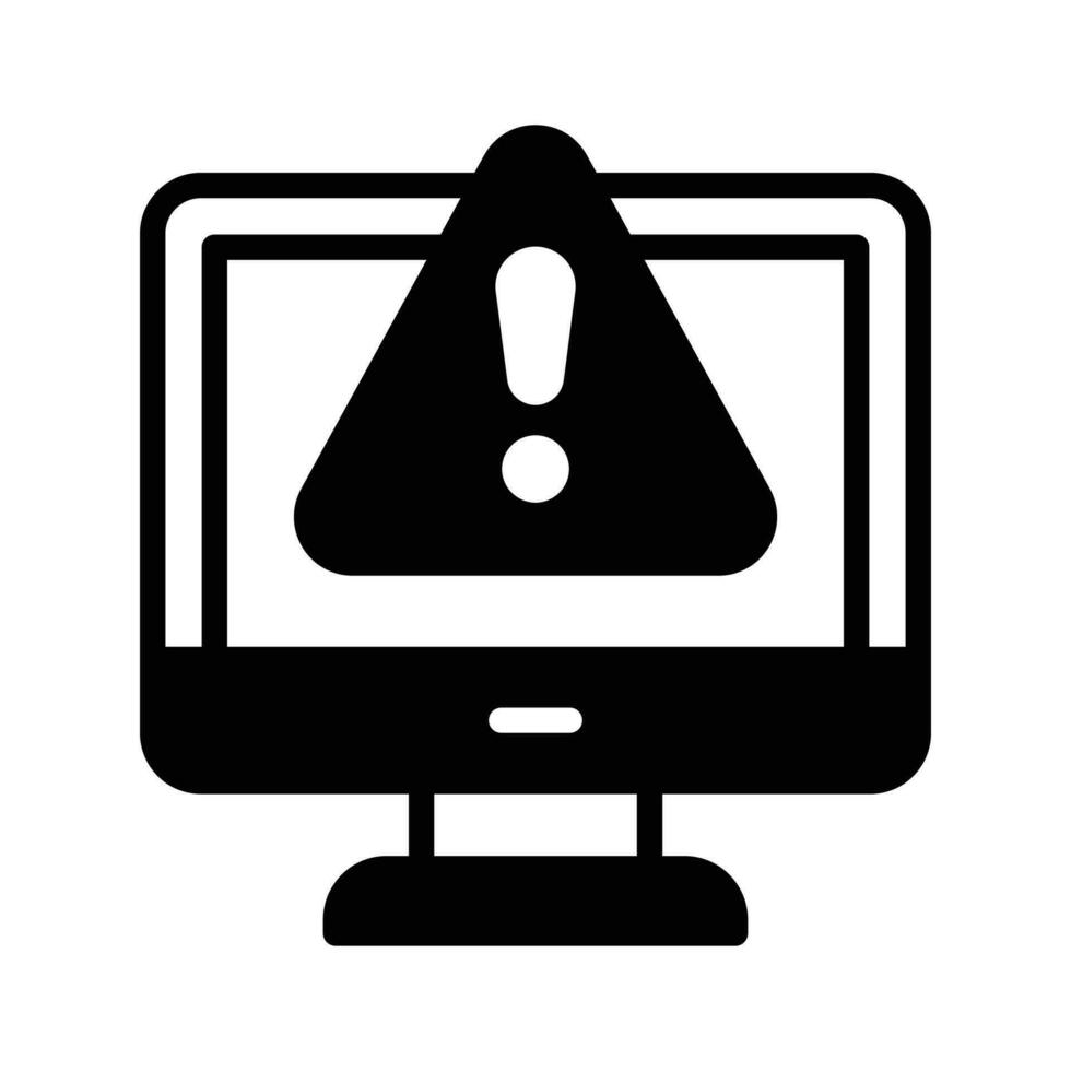 System error warning for webpage, banner, presentation, social media, documents vector